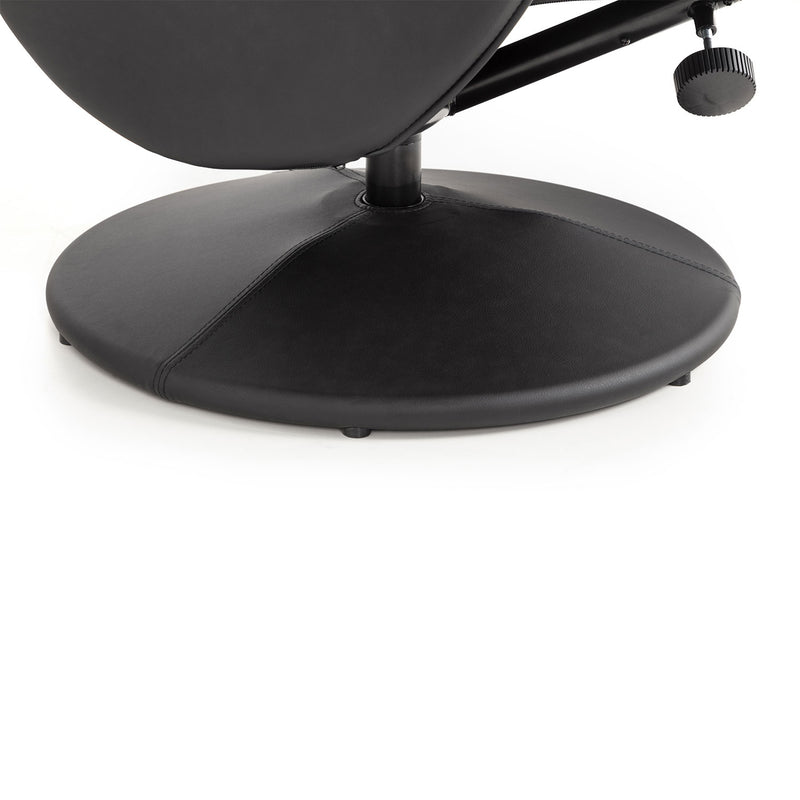 Lugano Faux Leather Recline Chair & Stool by Lavishway | Recliner Armchairs-61934