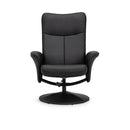 Lugano Faux Leather Recline Chair & Stool by Lavishway | Recliner Armchairs-61931