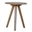 Lulu Solid Wood Round Tripod Stool by Lavishway | Side Tables-58935