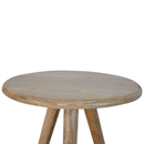Lulu Solid Wood Round Tripod Stool by Lavishway | Side Tables-58937