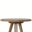 Lulu Solid Wood Round Tripod Stool by Lavishway | Side Tables-58938