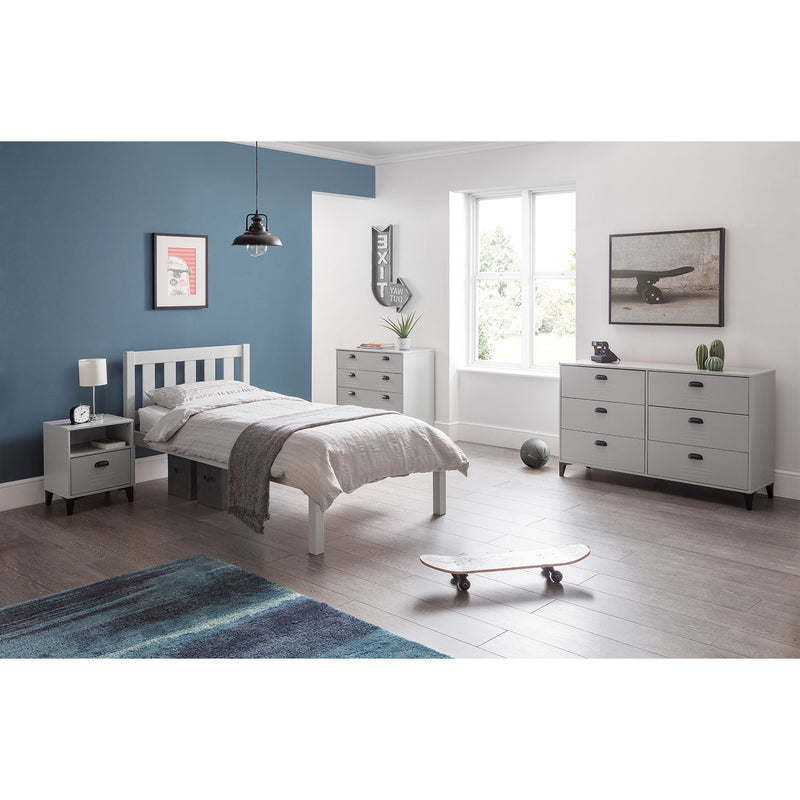 Luna Solid Pine Contemporary Bed by Lavishway | Wooden Beds-61927
