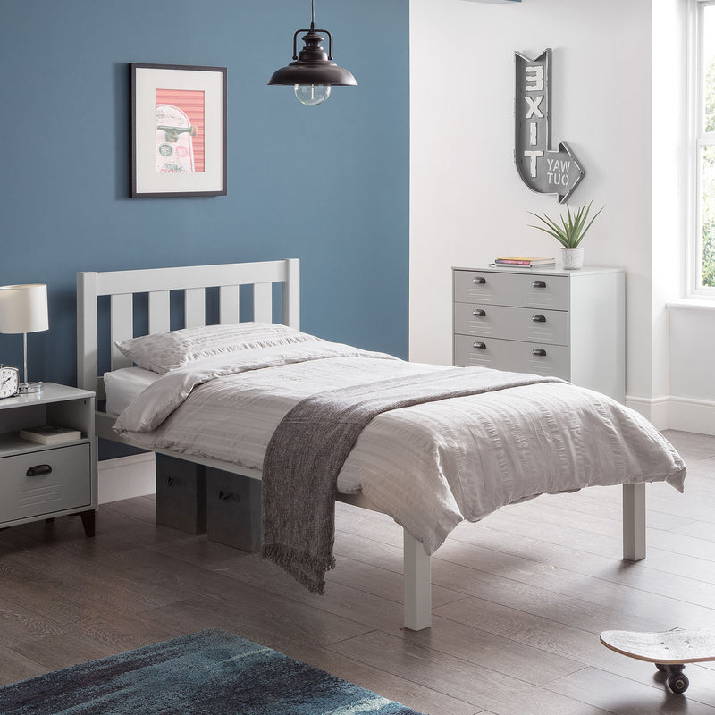 Luna Solid Pine Contemporary Bed by Lavishway | Wooden Beds-61912