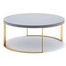 Lunato Gold Painted Steel Legs Coffee Table by Lavishway | Coffee Tables-23148