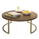 Lunato Gold Painted Steel Legs Coffee Table by Lavishway | Coffee Tables-23146
