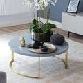 Lunato Gold Painted Steel Legs Coffee Table