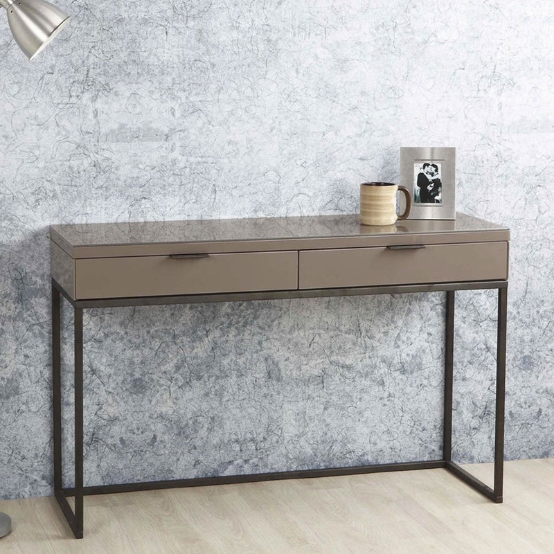 Lustro 2 Drawers Console Table by Lavishway | Hallway Console Table-23126