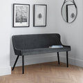 Luxe Classic Velvet High Back Bench by Lavishway | Dining Benches-61895