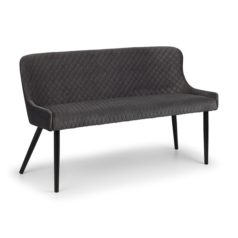 Luxe Classic Velvet High Back Bench by Lavishway | Dining Benches-61898