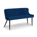 Luxe Classic Velvet High Back Bench by Lavishway | Dining Benches-61897