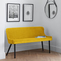 Luxe Classic Velvet High Back Bench by Lavishway | Dining Benches-61896