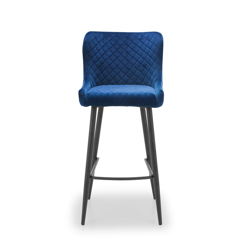 Luxe Upholstered Velvet Bar Stool by Lavishway | Bar Stools-61888