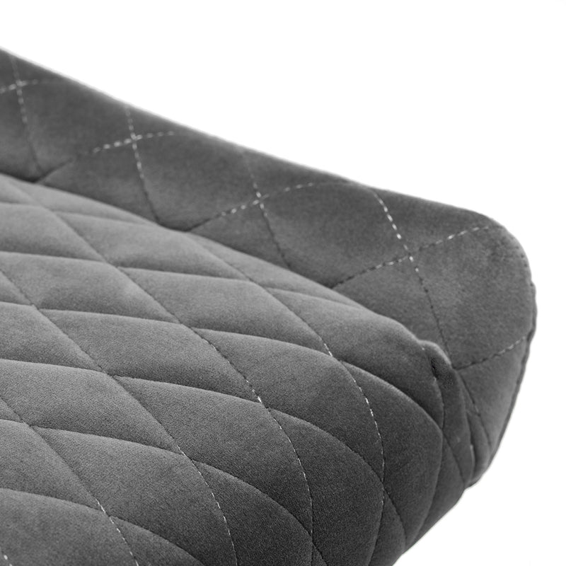 Luxe Upholstered Velvet Bar Stool by Lavishway | Bar Stools-61892