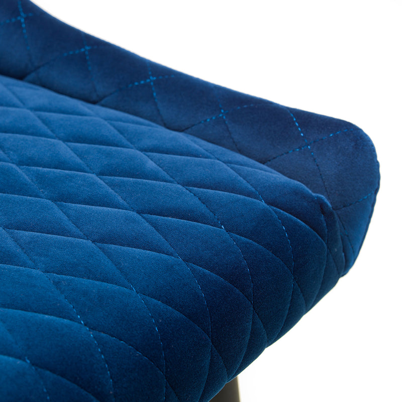 Luxe Upholstered Velvet Bar Stool by Lavishway | Bar Stools-61891