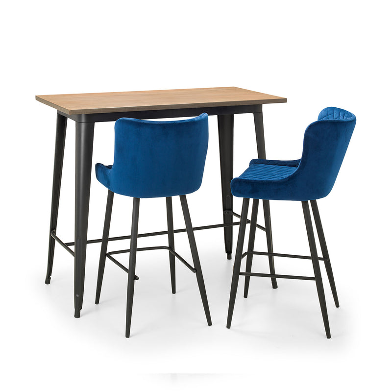 Luxe Upholstered Velvet Bar Stool by Lavishway | Bar Stools-61886