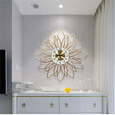 Luxury 3D Art Metal Wall Clock by Lavishway | Wall Clocks-41068