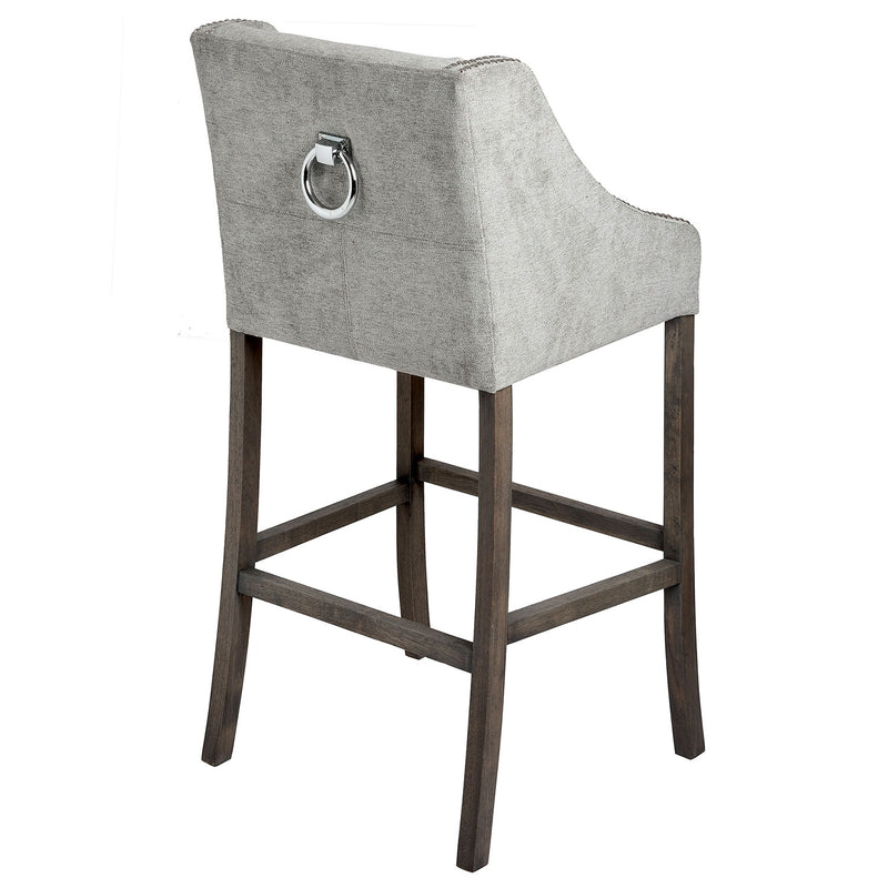 Luxury Ring Back Fabric Bar Stool by Lavishway | Bar Stools-51030