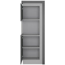 Lyon Right Hand Grey Large Display Cabinet by Lavishway | Display Cabinets-44342