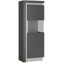 Lyon Right Hand Grey Large Display Cabinet by Lavishway | Display Cabinets-44323