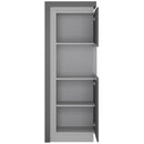 Lyon Right Hand Grey Large Display Cabinet by Lavishway | Display Cabinets-44324