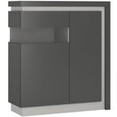 Lyon Left Hand Grey Facing Cabinet by Lavishway | Display Cabinet-44256