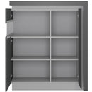 Lyon Left Hand Grey Facing Cabinet by Lavishway | Display Cabinet-44257