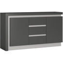 Lyon Platinum & Grey Finish 2 Doors Sideboard by Lavishway | Sideboards-44396