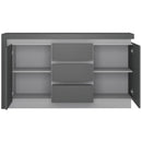 Lyon Platinum & Grey Finish 2 Doors Sideboard by Lavishway | Sideboards-44397
