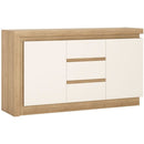Lyon White & Oak Finish 3 Drawers Sideboard by Lavishway | Sideboards-44412