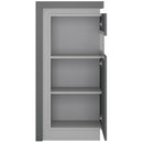 Lyon Right Hand Grey Display Cabinet in Small by Lavishway | Display Cabinets-44302