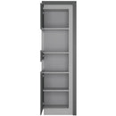 Lyon Grey Left Hand Tall Display Cabinet by Lavishway | Display Cabinet-44289