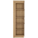 Lyon Right Hand Oak Tall Display Cabinet by Lavishway | Display Cabinets-44293