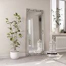 Modern Leaner Silver Decorative Floor Mirror by Lavishway | Floor Mirrors-31204