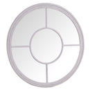 Window Circular Grey Wall Mirror by Lavishway | Wall Mirrors-36128