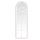 Arched Narrow White Window Mirror by Lavishway | Wall Mirrors-36092