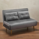 Madison Contemporary Grey Velvet Sofa Bed by Lavishway | Velvet Sofa-28469