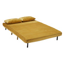 Madison Mustard Velvet Sofa Bed by Lavishway | Velvet Sofa-28468