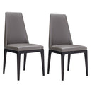 Magnus Faux Leather Dining Chair Set of 2 by Lavishway | Dining Chairs-23036