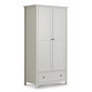 Maine 2 Doors Solid Pine Wardrobe by Lavishway | Wardrobe-61878