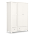 Maine 3 Doors Solid Pine Wardrobe by Lavishway | Wardrobe-61846