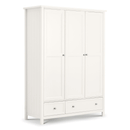 Maine 3 Doors Solid Pine Wardrobe by Lavishway | Wardrobe-61846