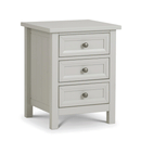Maine Solid Pine 3 Drawer Bedside Table by Lavishway | Bedside Tables-61832