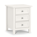 Maine Solid Pine 3 Drawer Bedside Table by Lavishway | Bedside Tables-61829