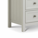 Maine Dove Grey Solid Pine 3 Drawers Chest by Lavishway | Chest Of Drawers-61817