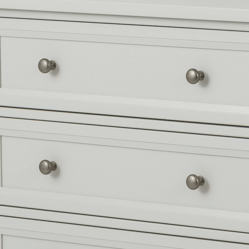 Maine Dove Grey Solid Pine 3 Drawers Chest by Lavishway | Chest Of Drawers-61819