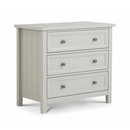 Maine Dove Grey Solid Pine 3 Drawers Chest by Lavishway | Chest Of Drawers-61815
