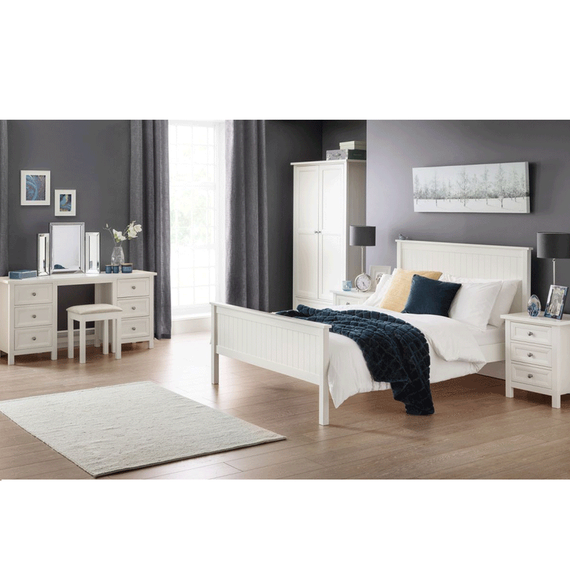 Maine Pine 3 Over 2 Chest Of Drawers in White by Lavishway | Chest Of Drawers-61850