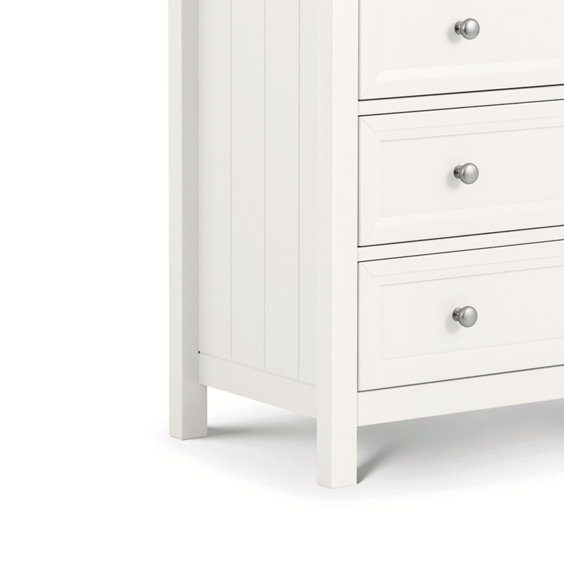 Maine Pine 3 Over 2 Chest Of Drawers in White by Lavishway | Chest Of Drawers-61851