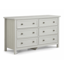 Maine Dove Grey Pine Tall 6 Drawers Chest by Lavishway | Chest Of Drawers-61800