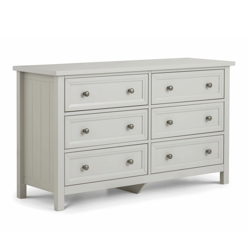 Maine Dove Grey Pine Tall 6 Drawers Chest by Lavishway | Chest Of Drawers-61800